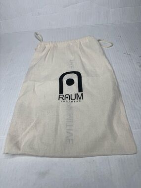 Raum Footwear Natural Canvas Drawstring Shoe Bag